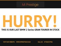 USED 2017 17 BMW 2 Series GRAN TOURER 2.0 220i M Sport MPV 5dr Petrol Auto Euro 6 (s/s) (192 ps) M SPORT PACK-HTD LEATHER SEATS-FSH