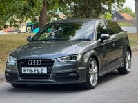USED 2016 16 AUDI A3 1.8 TFSI S line Sportback 5dr Petrol S Tronic quattro Euro 6 (s/s) (Nav) (180 ps) 