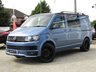 USED 2017 67 VOLKSWAGEN TDI CAMPERVAN 2.0 TDI T28 BlueMotion Tech Startline Panel Van 5dr Diesel Manual FWD SWB Euro 6 (s/s) (102 ps) Finished in ACAPULCO BLUE MET. The list on this professional conversion is endless. Rock and Roll double Bed (Crash Tested), Double Front Seat Swivel, USB, Ambient Lighting, Awning Rail, SOLAR PANELS, Awniong Rail, 240 Hook, Leisure battery, 20" Alloys, Side Windows, Rear Camera and more. Ready to roll in this low mileage conversion. Serviced at 17311 miles, 20052 miles, 27766 miles, 31933 miles, 35664 miles (inc Clutch and Flywheel), 39514 miles, 40065 (Inc Cam belt and water pump)