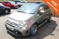 USED 2022 22 ABARTH 595C 1.4 T-Jet Turismo Cabrio 2dr Petrol Manual Euro 6 (165 bhp) Bi-XENON HEADLIGHTS&mdash;ABARTH HERITAGE BROWN LEATHER