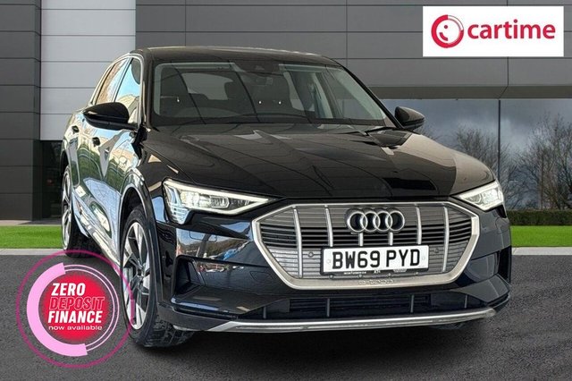 View our Audi E-Tron 55 SUV 5dr Electric Auto quattro 95kWh (408 ps) Rear View Camera, Parking System Plus, Audi Smartphone Interface, Gloss Styling Pack, LED Interior Light Package