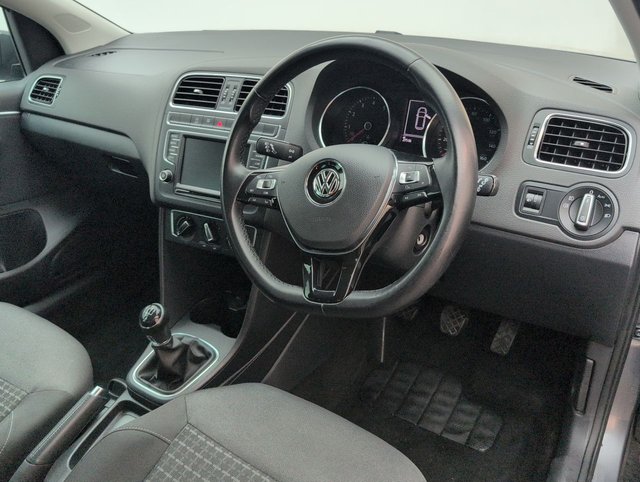 USED 2017 17 Volkswagen Polo 1.2 TSI Bluemotion Tech Match Edition Hatchback 5dr Petrol Manual Euro 6 (s/S) (90 Ps) - Alloy, Cruise, Bluetooth