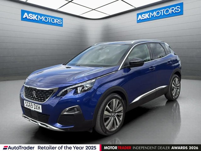 2019 69 PEUGEOT 3008 1.2 PureTech GT Line Premium SUV 5dr Petrol Manual Euro 6 (s/s) (130 ps) Service History Spare Key PANORAMIC ROOF SATNAV REVERSE CAMERA  