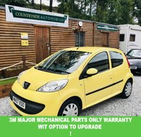 USED 2007 57 PEUGEOT 107 1.0 12V Urban Hatchback 5dr Petrol Manual Euro 4 (68 ps) Bright n fun Urban model in bright yellow, Full service book with 15 stamps.Comes with ABS For extra safety, Electric windows , central locking, and spare wheel. willl have a brand new MOT and fresh service prior to collection. Clean and tidy on the body.. Respectable and fun looking car. ideal first car, Low insurance and cheap tax!!!