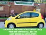 USED 2007 57 PEUGEOT 107 1.0 12V Urban Hatchback 5dr Petrol Manual Euro 4 (68 ps) Bright Citrus Yellow Peugeot 107 Urban 1.0 finished in eye-catching yellow. Ideal first car with low insurance (Group 3), &pound;20 road tax and excellent fuel economy. Full service history with 15 stamps, supplied with a new MOT and fresh service. Features include electric windows, power steering, central locking, ABS and spare wheel. Clean, tidy and ready to drive away. Includes a 3-month major mechanical warranty with Gold Cover upgrade available for &pound;199.