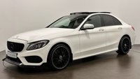 USED 2015 65 MERCEDES-BENZ C-CLASS 2.1 C250d AMG Line (Premium) Saloon 4dr Diesel 7G-Tronic+ Euro 6 (s/s) (204 ps) Striking Polar White C- Class C250 d AMG Line Permium