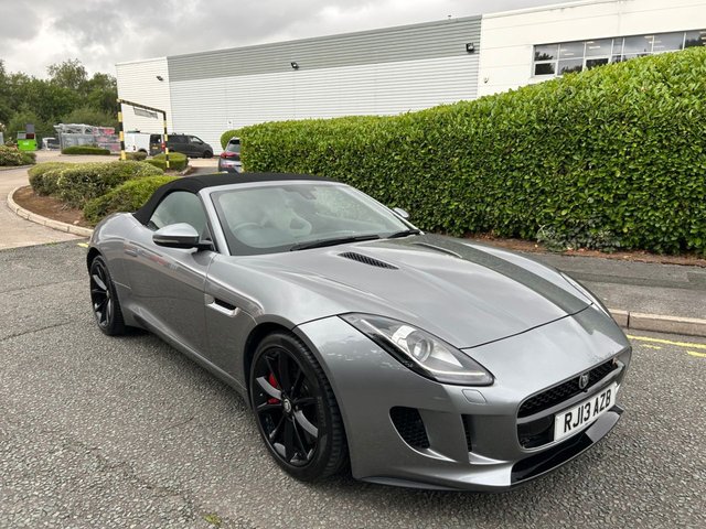 2013 13 Jaguar F-Type 3.0 V6 S Convertible 2dr Petrol Auto Euro 5 (s/s) (380 ps)- 1 FORMER KEEPER Factory Extras Worth &pound;3,895-Fantastic Low Mileage Example-Finished In Lunar Grey Metallic-Performance Sports Seating-Heated Light Grey Leather Upholstery-Switchable Active Sports Exhaust-Deployable Rear Spoiler-Climate Control-Cruise Control-Mfsw-Dab Radio-Bluetooth-Satnav-19 Inch Gloss Black Alloy Wheels-Electric Memory Seats-The Best Available Today.