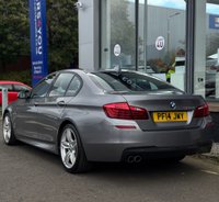 USED 2014 14 BMW 5 SERIES 2.0 520d M Sport Saloon 4dr Diesel Auto Euro 6 (s/s) (184 ps) THIS CAR COMES WITH 6 MONTHS WARRANTY ,BREAKDOWN COVER & RECOVERY +   FRONT HEATED SEATS +  FRONT ELECTRIC SEATS +  FRONT AND REAR SENSORS +  CRUISE CONTROL +  TRACTION CONTROL +  DUAL ZONE CLIMATE CONTROL +  DAB RADIO +  BLUETOOTH CONNECTION +  AUX CONNECTION +  KEYLESS START +  LED DAY TIME RUNNING LIGHTS +  SAT NAVIGATION +  FULL LEATHER TRIM +  ELECTRIC PARKING BRAKE +  HILL HOLD ASSIST +  AUTO START STOP +  19 INCH ALLOY WHEELS