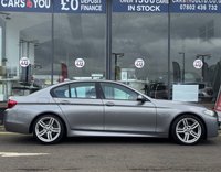 USED 2014 14 BMW 5 SERIES 2.0 520d M Sport Saloon 4dr Diesel Auto Euro 6 (s/s) (184 ps) THIS CAR COMES WITH 6 MONTHS WARRANTY ,BREAKDOWN COVER & RECOVERY +   FRONT HEATED SEATS +  FRONT ELECTRIC SEATS +  FRONT AND REAR SENSORS +  CRUISE CONTROL +  TRACTION CONTROL +  DUAL ZONE CLIMATE CONTROL +  DAB RADIO +  BLUETOOTH CONNECTION +  AUX CONNECTION +  KEYLESS START +  LED DAY TIME RUNNING LIGHTS +  SAT NAVIGATION +  FULL LEATHER TRIM +  ELECTRIC PARKING BRAKE +  HILL HOLD ASSIST +  AUTO START STOP +  19 INCH ALLOY WHEELS