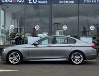 USED 2014 14 BMW 5 SERIES 2.0 520d M Sport Saloon 4dr Diesel Auto Euro 6 (s/s) (184 ps) THIS CAR COMES WITH 6 MONTHS WARRANTY ,BREAKDOWN COVER & RECOVERY +   FRONT HEATED SEATS +  FRONT ELECTRIC SEATS +  FRONT AND REAR SENSORS +  CRUISE CONTROL +  TRACTION CONTROL +  DUAL ZONE CLIMATE CONTROL +  DAB RADIO +  BLUETOOTH CONNECTION +  AUX CONNECTION +  KEYLESS START +  LED DAY TIME RUNNING LIGHTS +  SAT NAVIGATION +  FULL LEATHER TRIM +  ELECTRIC PARKING BRAKE +  HILL HOLD ASSIST +  AUTO START STOP +  19 INCH ALLOY WHEELS