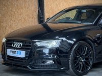 USED 2015 65 AUDI A5 2.0 TDI Black Edition Plus Sportback 5dr Diesel Manual Euro 6 (s/s) (190 ps) FSH | BLACK EDITION PLUS | FLAT BOTTOM | H/SEATS | NAV | F&R SENSORS