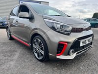 USED 2017 67 KIA PICANTO 1.0 GT-Line Hatchback 5dr Petrol Manual Euro 6 (66 bhp) SERVICE HISTORY* FULL LEATHER* BLUETOOTH PHONE AND AUDIO* 16 INCH ALLOY WHEELS* AIR CONDITIONING* FRONT ARM REST WITH CENTRE CONSOLE* AUX POINT* USB POINT* MULTI FUNCTION STEERING WHEEL* ELECTRIC WINDOWS