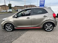 USED 2017 67 KIA PICANTO 1.0 GT-Line Hatchback 5dr Petrol Manual Euro 6 (66 bhp) SERVICE HISTORY* FULL LEATHER* BLUETOOTH PHONE AND AUDIO* 16 INCH ALLOY WHEELS* AIR CONDITIONING* FRONT ARM REST WITH CENTRE CONSOLE* AUX POINT* USB POINT* MULTI FUNCTION STEERING WHEEL* ELECTRIC WINDOWS