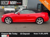 USED 2014 14 AUDI A5 CABRIOLET 2.0 TDI S line Special Edition Convertible 2dr Diesel Manual Euro 5 (s/s) (177 ps) 2 OWNERS FROM NEW LOW MILES 2 KEYS BOOK PACK SERVICED AS REQUIRED AND 1 YEAR MOT WITHIN THE SALE