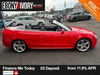 USED 2014 14 AUDI A5 CABRIOLET 2.0 TDI S line Special Edition Convertible 2dr Diesel Manual Euro 5 (s/s) (177 ps) 2 OWNERS FROM NEW LOW MILES 2 KEYS BOOK PACK SERVICED AS REQUIRED AND 1 YEAR MOT WITHIN THE SALE