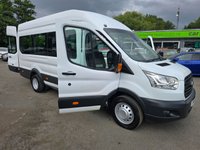 USED 2016 16 FORD TRANSIT 2.2 TDCi 17-seat minibus in white, 91,000 miles, ULEZ Euro 6, 6-speed manual, Bluetooth, cruise control, 17 Seater (16+1) and more Final price + VAT @ 20%! With a MOT valid until April 2026, this 2016 Ford Transit TDCi 460 is ready to hit the road. This van is the 2.2 TDCi 460 HDT L4 H3 4dr derivative, equipped with 18 seats and a 2.2L diesel engine. It meets Euro 6 emission standards. For your peace of mind, a 3-month warranty is included. The van also features 18 Seats and a Electronic Stability Programme (ESP) and a Ford Audio System with SYNC (ICE Pack 4). Bluetooth connectivity is included, along with Electronic Dynamic Cornering Control and E
