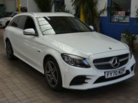 USED 2020 70 MERCEDES-BENZ C-CLASS 2.0 C300de 13.5kWh AMG Line Edition Estate 5dr Diesel Plug-in Hybrid G-Tronic+ Euro 6 (s/s) (306 ps) SAT NAV HEATED LEATHER SEATS REAR VIEW CAMERA CRUISE CONTROL PARKING SENSORS 2 OWNERS MERCEDES SERVICE HISTORY WARRANTY