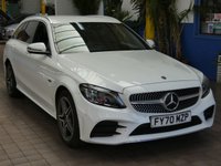 USED 2020 70 MERCEDES-BENZ C-CLASS 2.0 C300de 13.5kWh AMG Line Edition Estate 5dr Diesel Plug-in Hybrid G-Tronic+ Euro 6 (s/s) (306 ps) SAT NAV HEATED LEATHER SEATS REAR VIEW CAMERA CRUISE CONTROL PARKING SENSORS 2 OWNERS MERCEDES SERVICE HISTORY WARRANTY