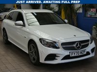 USED 2020 70 MERCEDES-BENZ C-CLASS 2.0 C300de 13.5kWh AMG Line Edition Estate 5dr Diesel Plug-in Hybrid G-Tronic+ Euro 6 (s/s) (306 ps) SAT NAV HEATED LEATHER SEATS REAR VIEW CAMERA CRUISE CONTROL PARKING SENSORS 2 OWNERS MERCEDES SERVICE HISTORY WARRANTY