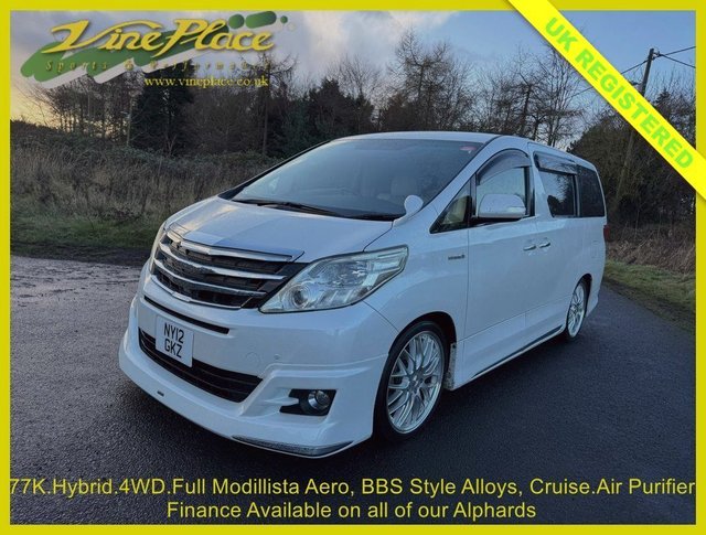 2012 TOYOTA ALPHARD 2.4 HYBRID 4WD X,MODELLISTA AERO 77K 4WD HYBRID MODELLISTA 2012 77,979 MILES... photo