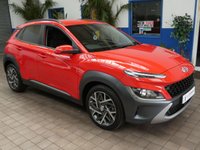 USED 2022 22 HYUNDAI KONA 1.6 h-GDi Premium SUV 5dr Petrol Hybrid DCT Euro 6 (s/s) (141 ps) SAT NAV REAR VIEW CAMERA CRUISE CONTROL PARKING SENSORS 1 OWNER SERVICE HISTORY HYUNDAI WARRANTY TILL MACH 2027