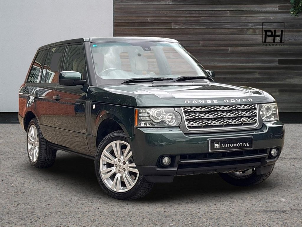 USED 2010 10 LAND ROVER RANGE ROVER 3.6 TD V8 Vogue SUV 5dr Diesel Auto 4WD Euro 4 (271 ps) CLEAR GLASS|GALWAY GREEN/TAN