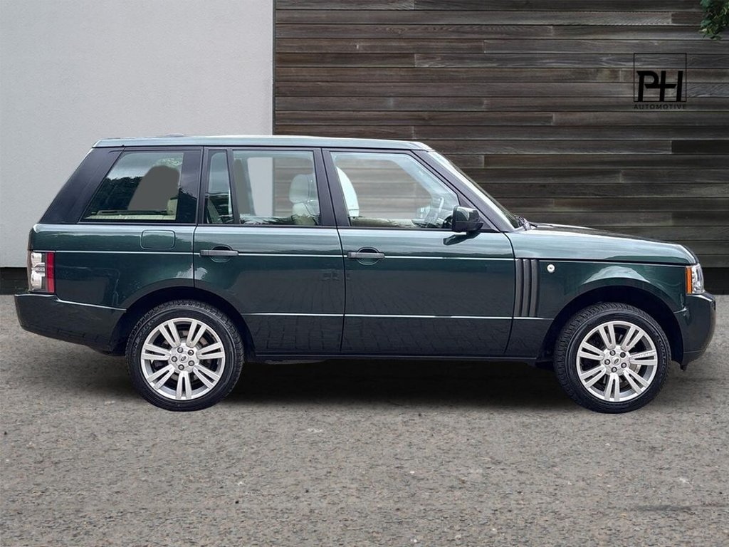 USED 2010 10 LAND ROVER RANGE ROVER 3.6 TD V8 Vogue SUV 5dr Diesel Auto 4WD Euro 4 (271 ps) CLEAR GLASS|GALWAY GREEN/TAN