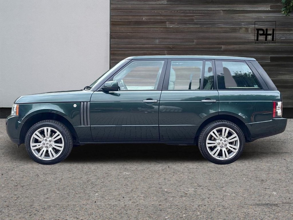 USED 2010 10 LAND ROVER RANGE ROVER 3.6 TD V8 Vogue SUV 5dr Diesel Auto 4WD Euro 4 (271 ps) CLEAR GLASS|GALWAY GREEN/TAN