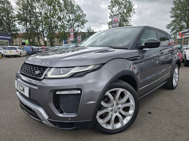 2015 65 LAND ROVER RANGE ROVER EVOQUE 2.0 TD4 HSE Dynamic SUV 5dr Diesel Auto 4WD Euro 6 (s/s) (180 ps) A STUNNING ADDITION TO MASSIVE EVOQUE SELECTION FINISHED IN BEAUTIFUL WAITOMO GREY METALLIC PAINT+4 WHEEL DRIVE+DIESEL+AUTOMATIC+SERVICE HISTORY+ULEZ COMPLIANT+SANTORINI BLACK CONTRAST PAINTED ROOF WITH MATCHING SPOILER+PRIVACY GLASS+FULL LEATHER INTERIOR+FULL PANORAMIC GLASS ROOF WITH POWER BLIND+SATELLITE NAVIGATION+PARK ASSIST+CLIMATE CONTROL+20 INCH ALLOY WHEELS+COST NEW &pound;44495 MAKING THIS USED VEHICLE PHENOMENAL VALUE AT OUR LOW PRICE+1 FULL YEARS MOT PRIOR TO COLLECTION!!!!!!!!!!!!!!!!!!!!