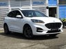 USED 2020 70 FORD KUGA 1.5T EcoBoost ST-Line First Edition SUV 5dr Petrol Manual Euro 6 (s/s) (150 ps) Finished in FROZEN WHITE  with contrasting BLACK ALCANTARA TRIM. This Kuga is a great choice if you like driving. It's one of the most enjoyable, practical and fun family SUV's around. Features include Sat Nav, Heads Up Display, Power Gesture Rear Boot, Virtual Dash, Rear Camera, Power Folding Door Mirrors Front and Rear Park Sensors, Auto Parking, DAB, B & O Speakers, B/Tooth, Cruise and much more. Dealer serviced 10206 miles, 29849 miles, 38871 miles and on arrival at 51491 miles.