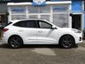 USED 2020 70 FORD KUGA 1.5T EcoBoost ST-Line First Edition SUV 5dr Petrol Manual Euro 6 (s/s) (150 ps) Finished in FROZEN WHITE  with contrasting BLACK ALCANTARA TRIM. This Kuga is a great choice if you like driving. It's one of the most enjoyable, practical and fun family SUV's around. Features include Sat Nav, Heads Up Display, Power Gesture Rear Boot, Virtual Dash, Rear Camera, Power Folding Door Mirrors Front and Rear Park Sensors, Auto Parking, DAB, B & O Speakers, B/Tooth, Cruise and much more. Dealer serviced 10206 miles, 29849 miles, 38871 miles and on arrival at 51491 miles.