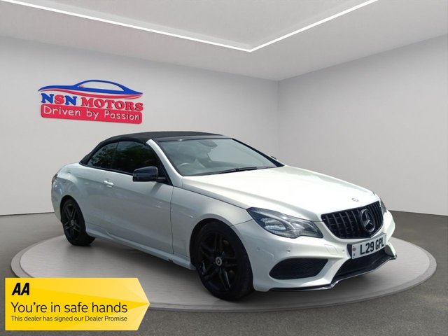 2013 L MERCEDES-BENZ E-CLASS 2.1 E250 CDI AMG Sport Cabriolet 2dr Diesel G-Tronic+ Euro 5 (s/s) (204 ps) 12 Months AA Breakdown - Free