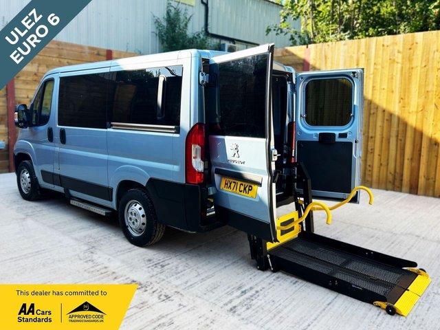 View our Peugeot Boxer 5 Seat Wheelchair Accessible Disabled Access Vehicle WAV