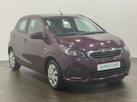 USED 2016 16 PEUGEOT 108 1.0 Active Hatchback 5dr Petrol Manual Euro 6 (68 ps) Super Low Mileage 7719 Miles, Striking Purple Berry
