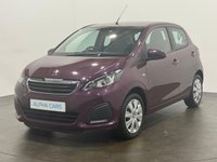 USED 2016 16 PEUGEOT 108 1.0 Active Hatchback 5dr Petrol Manual Euro 6 (68 ps) Super Low Mileage 7719 Miles, Striking Purple Berry