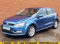 USED 2015 15 VOLKSWAGEN POLO 1.2 TSI BlueMotion Tech SE Hatchback 5dr Petrol Manual Euro 6 (s/s) (90 ps) 1 OWNER - HEATED SEATS