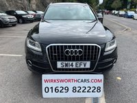 USED 2014 14 AUDI Q5 2.0 TDI S line Plus SUV 5dr Diesel Manual quattro Euro 5 (s/s) (177 ps) 20"Grey Alloys**Black leather*