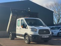 USED 2017 67 FORD TRANSIT 350 DOUBLE CAB TIPPER 2.0 ECOBLUE 130PS RWD - NO VAT 