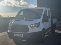 USED 2017 67 FORD TRANSIT 350 DOUBLE CAB TIPPER 2.0 ECOBLUE 130PS RWD - NO VAT 
