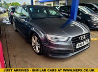 USED 2015 65 AUDI A3 2.0 TDI S line Sportback 5dr Diesel Manual Euro 6 (s/s) (Nav) (150 ps) SAT NAV FULL AUDI HISTORY