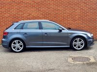 USED 2015 65 AUDI A3 2.0 TDI S line Sportback 5dr Diesel Manual Euro 6 (s/s) (Nav) (150 ps) SAT NAV FULL AUDI HISTORY