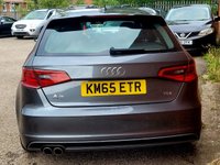 USED 2015 65 AUDI A3 2.0 TDI S line Sportback 5dr Diesel Manual Euro 6 (s/s) (Nav) (150 ps) SAT NAV FULL AUDI HISTORY