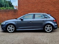 USED 2015 65 AUDI A3 2.0 TDI S line Sportback 5dr Diesel Manual Euro 6 (s/s) (Nav) (150 ps) SAT NAV FULL AUDI HISTORY