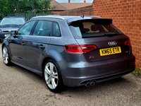 USED 2015 65 AUDI A3 2.0 TDI S line Sportback 5dr Diesel Manual Euro 6 (s/s) (Nav) (150 ps) SAT NAV FULL AUDI HISTORY
