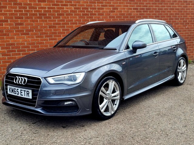 2015 65 Audi A3 2.0 TDI S line Sportback 5dr Diesel Manual Euro 6 (s/s) (Nav) (150 ps)