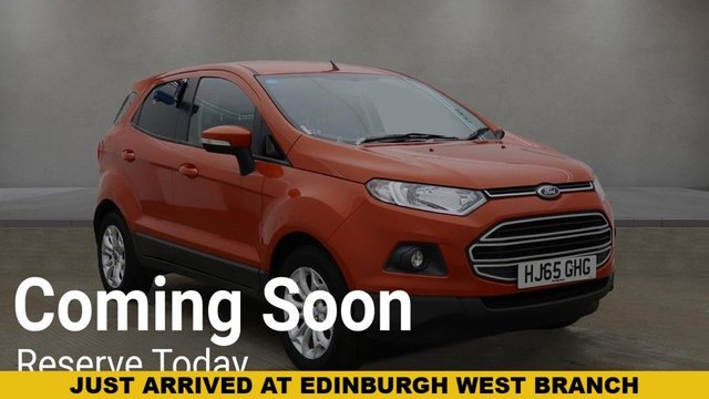 View our Ford Ecosport 1.5 Zetec SUV 5dr Petrol Manual 2WD Euro 5 (112 ps)