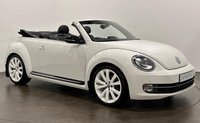USED 2013 63 VOLKSWAGEN BEETLE 2.0 TDI Sport Cabriolet 2dr Diesel Manual Euro 5 (140 ps) Striking High Gloss White , Black Electric Hood, Sports Suspension, Rear Spoiler , Fender Audio Upgrade,