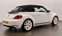 USED 2013 63 VOLKSWAGEN BEETLE 2.0 TDI Sport Cabriolet 2dr Diesel Manual Euro 5 (140 ps) Striking High Gloss White , Black Electric Hood, Sports Suspension, Rear Spoiler , Fender Audio Upgrade,