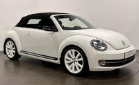 USED 2013 63 VOLKSWAGEN BEETLE 2.0 TDI Sport Cabriolet 2dr Diesel Manual Euro 5 (140 ps) Striking High Gloss White , Black Electric Hood, Sports Suspension, Rear Spoiler , Fender Audio Upgrade,