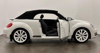 USED 2013 63 VOLKSWAGEN BEETLE 2.0 TDI Sport Cabriolet 2dr Diesel Manual Euro 5 (140 ps) Striking High Gloss White , Black Electric Hood, Sports Suspension, Rear Spoiler , Fender Audio Upgrade,